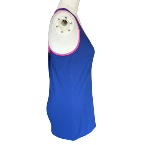 Banana Republic Blue Round Neck Racerback Sleeveless Pullover Tank Top Sz S - Picture 5 of 8